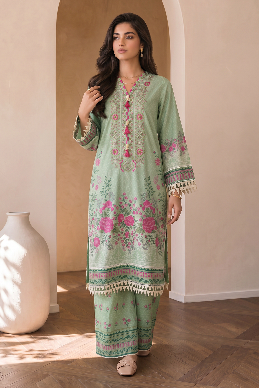 Embroidered Shirt
Shalwar